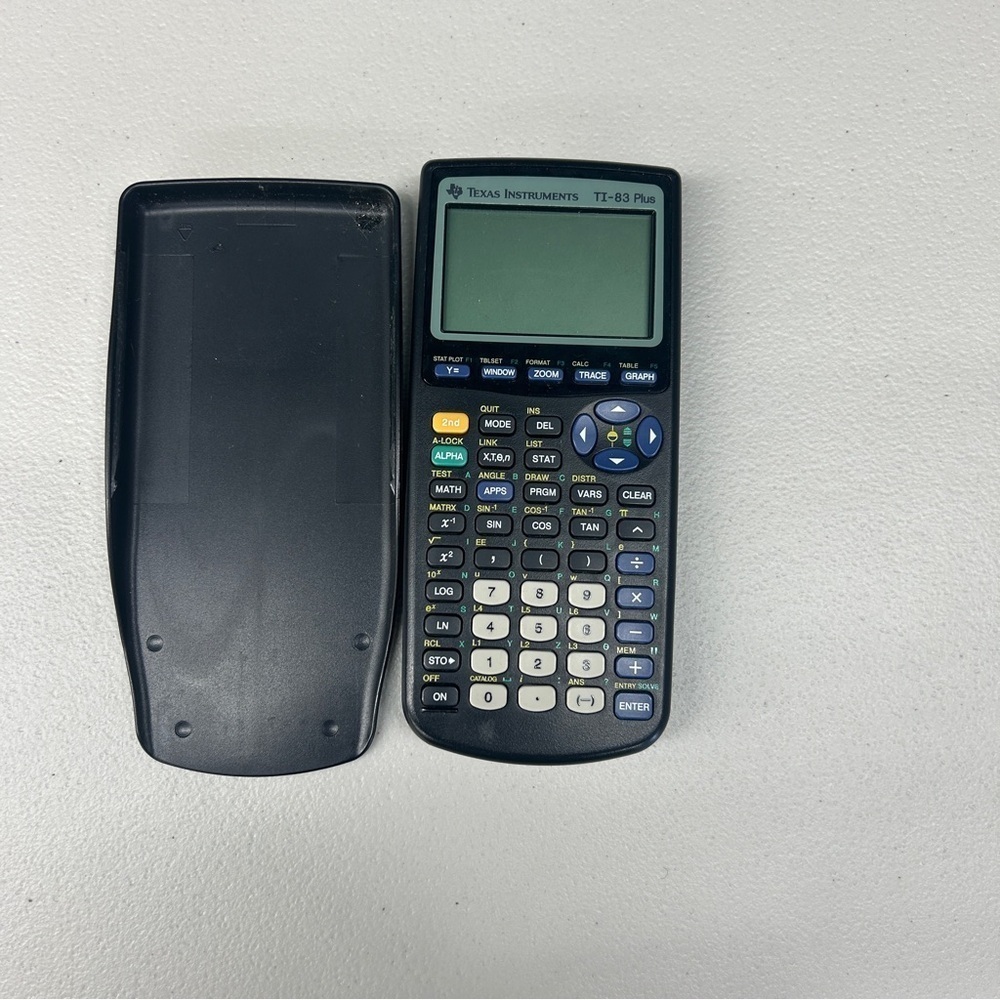 Texas Instruments TI-83 Plus Graphing Calculator - Black and Gray